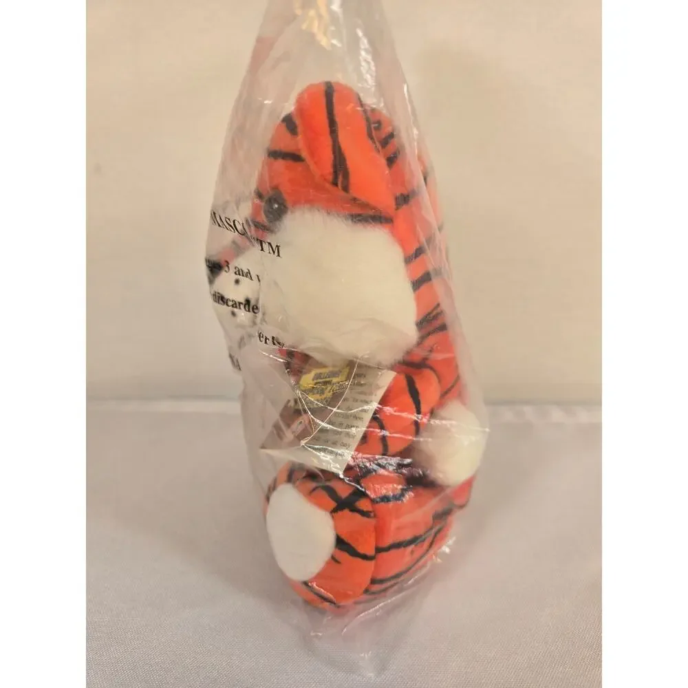 Vintage NWT Aubie The Tiger Bean Bag Retired Plush Collectible - Picture 5 of 11